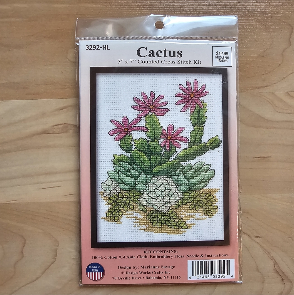 Design Works Crafts Cross Stitch Kit "Cactus"
